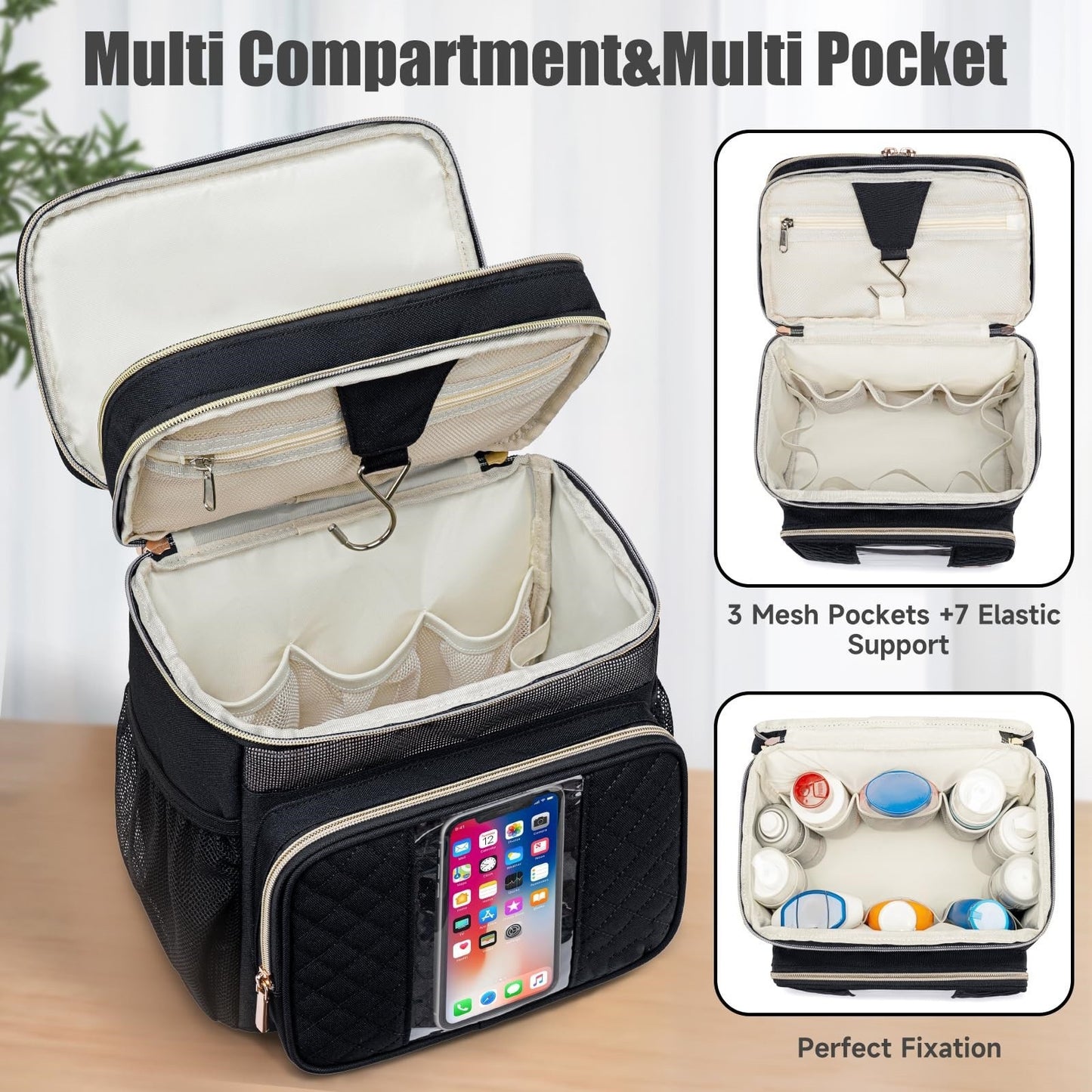 Kosmetik-Organizer-Tasche mit Praktischen Fächern Brehn