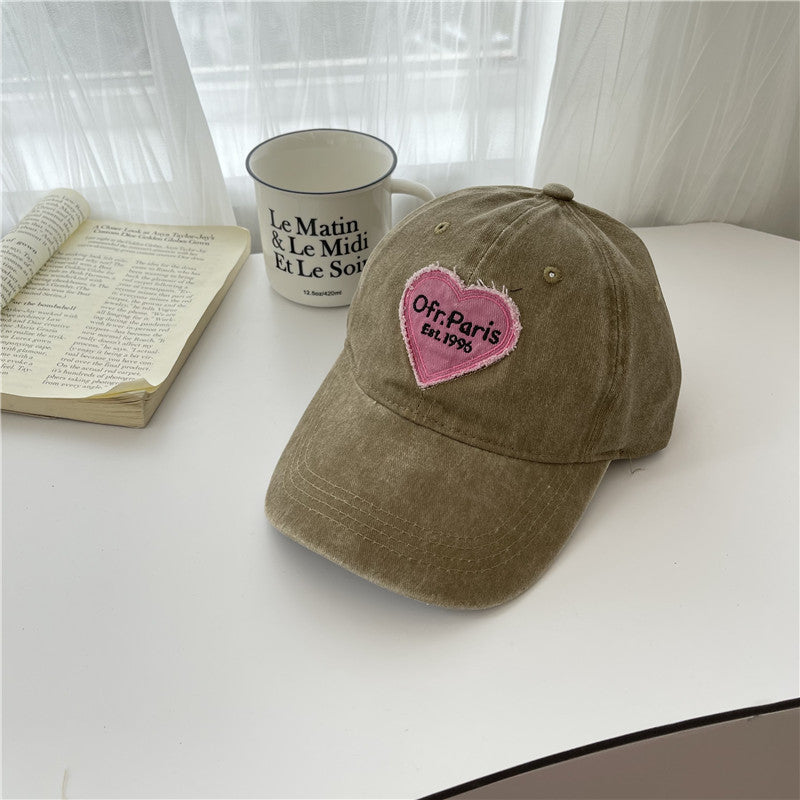 Damen Vintage-inspiriertes besticktes Baseballcap Brehn
