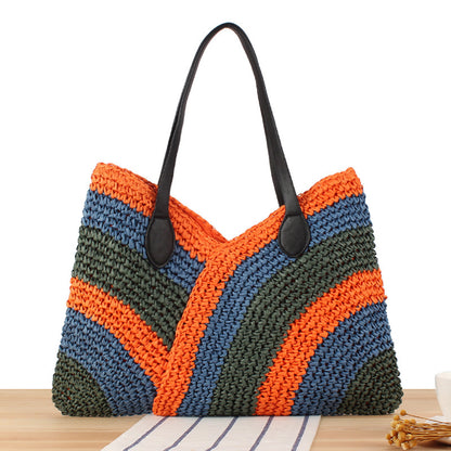 Handtasche Im Modernen Wellenmuster Brehn