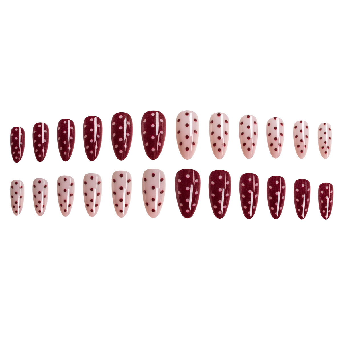 Elegante Stiletto Press-On Nagelkunst