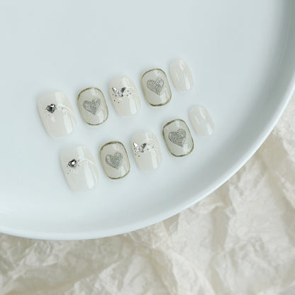 Schmetterlings-verzierte Press-On Nagelset