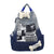 Kreativer grafischer Druck Denim Schulrucksack Brehn