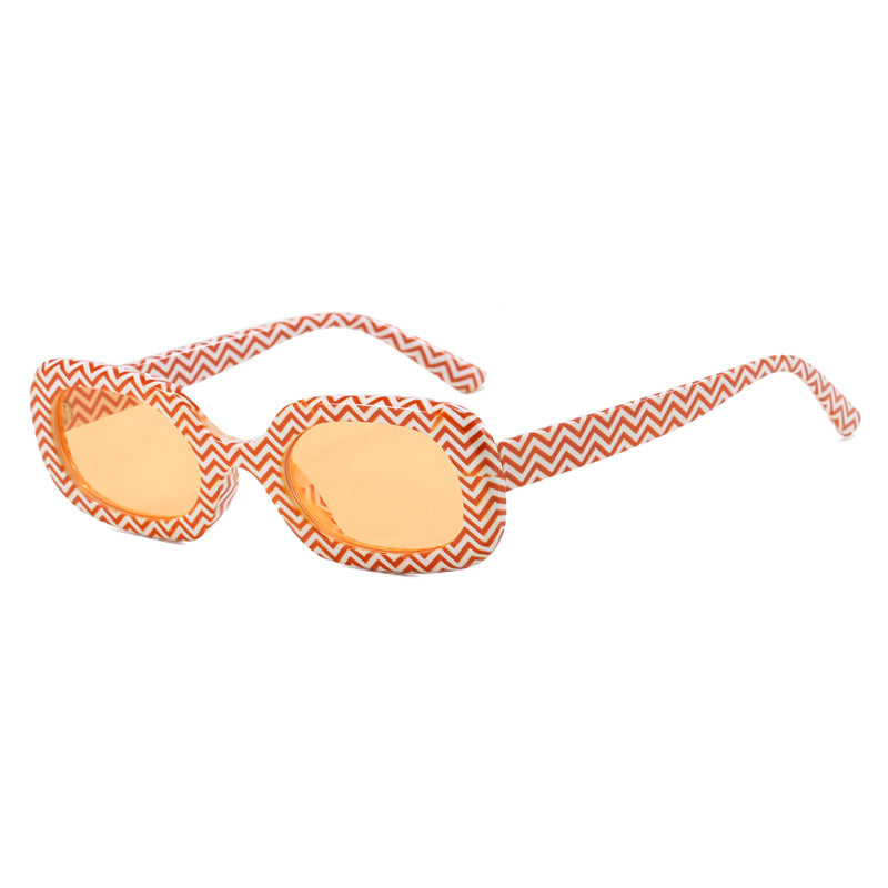 Damen oversized Sonnenbrille mit ausgefallenem Muster Brehn