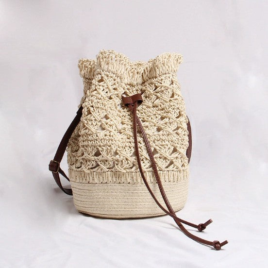 Damen Elegante Handgepaßte Makramee-Tasche Brehn