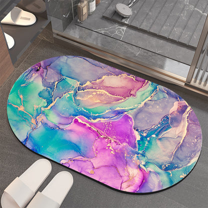 Luxuriöse Abstract Marmor Badematte Brehn