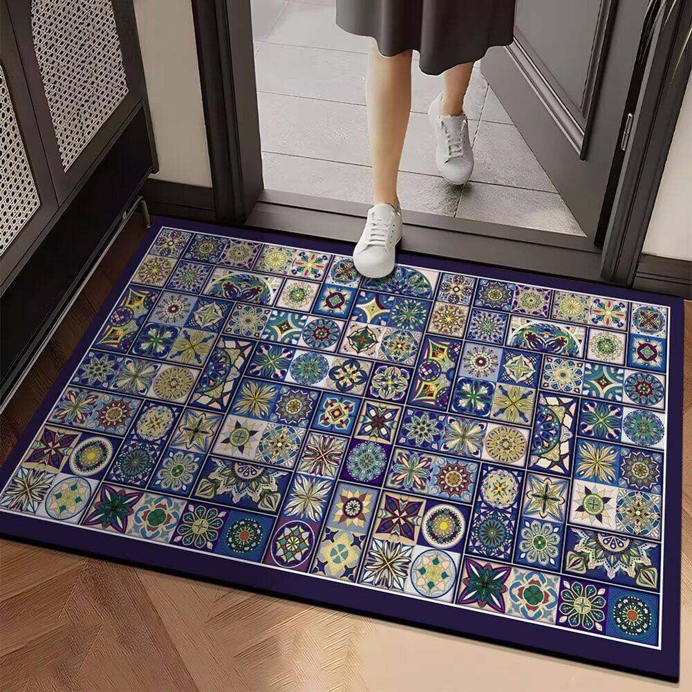 Lebendige geometrische Design-Eingangsmatte