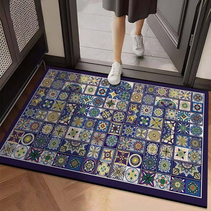 Lebendige geometrische Design-Eingangsmatte