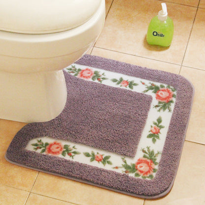 Dekorativer Floral Toiletten Teppich