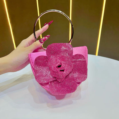 Florale Verziehrte Abend-Handtasche