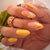 Premium Künstlerischer Press-On Nagel Set mit Blumen- und Metallic-Akzenten Brehn
