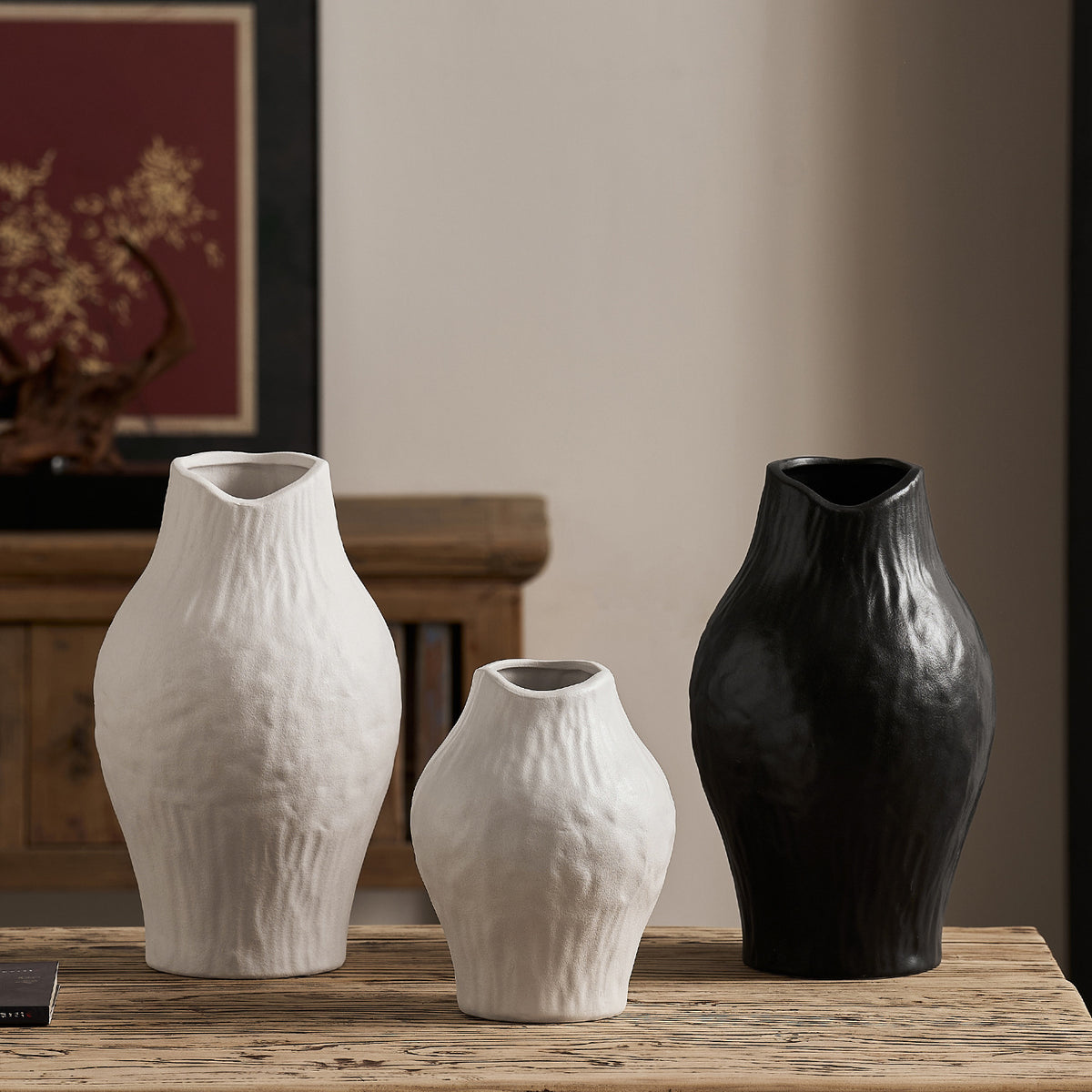 Elegante und moderne Keramikvase Brehn