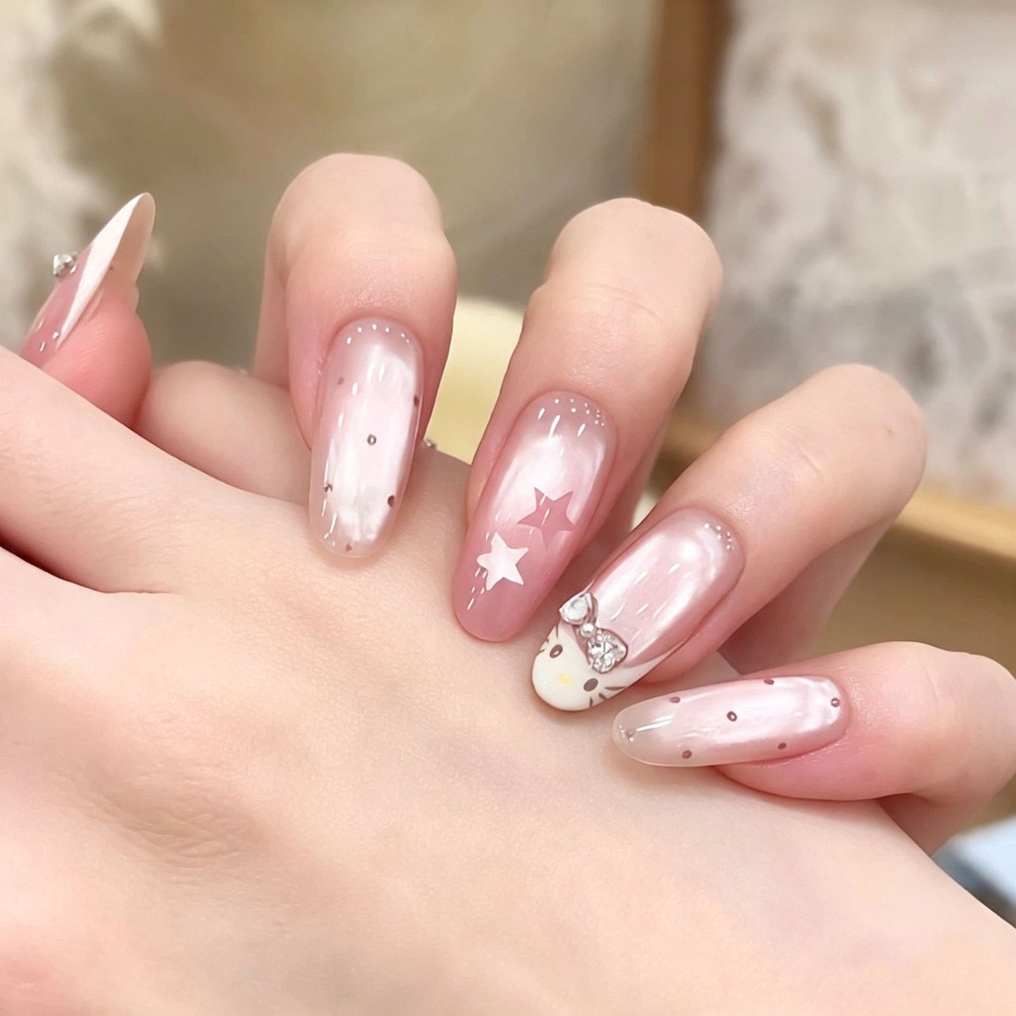 Premium Glitzernde Press-On Nagelerweiterungen Brehn