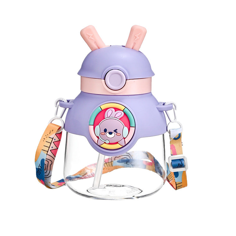 Damen Kinder-Trinkflasche mit lustigem Kaninchen-Design Brehn