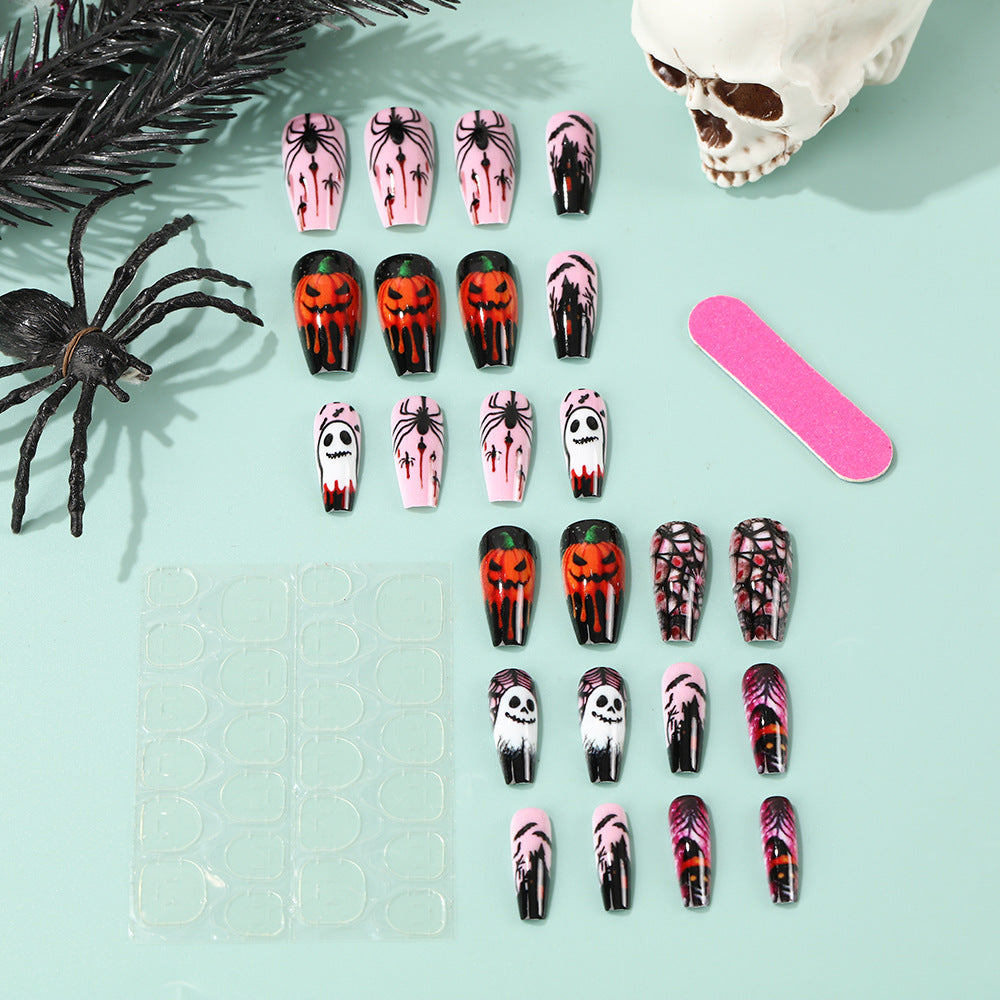 Kreatives Halloween-Kunstnagelset Brehn