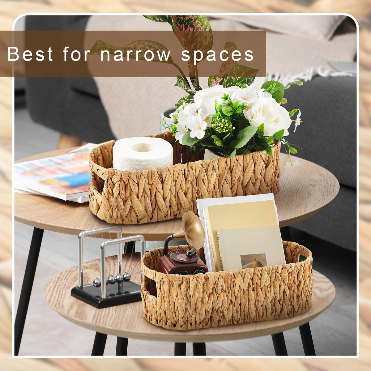 Oval Woven Storage Basket Brehn