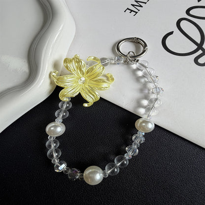 Elegante Blumen-inspirierte Perlen-Schlüsselanhänger Brehn