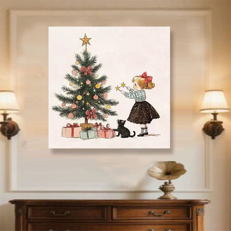 Vintage Weihnachten Wandkunst