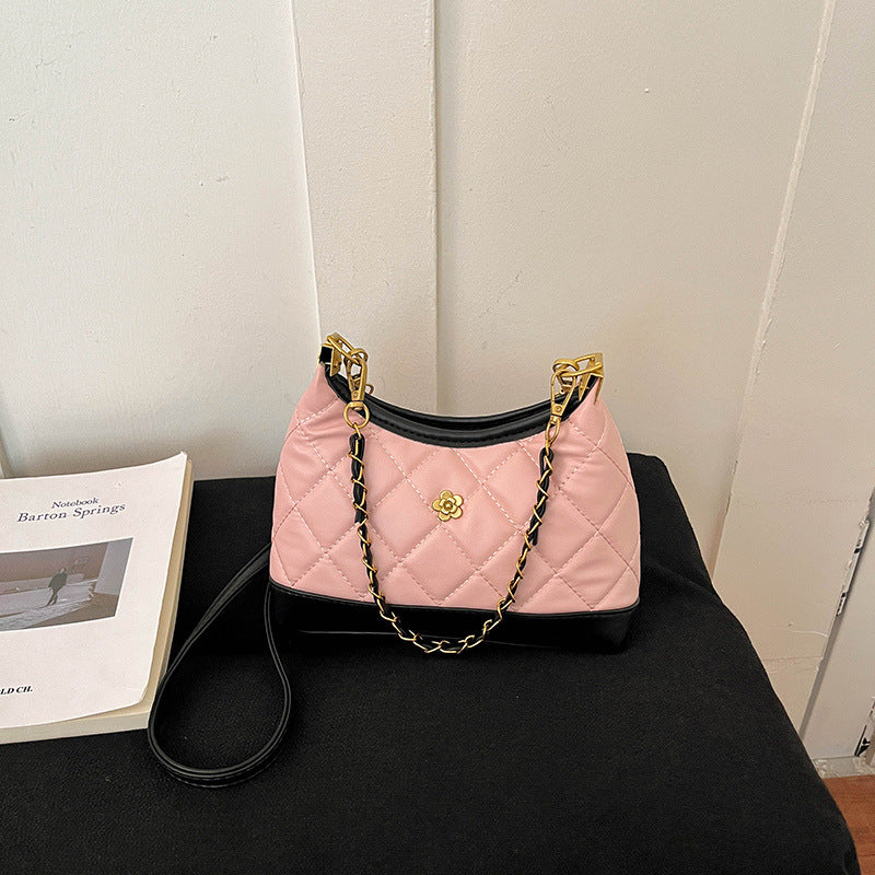 Elegante gesteppte Schultertasche