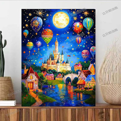 Fantasy Landschaft Leinwand Kunstdruck Brehn