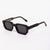 Damen Sonnenbrille im futuristischen Design mit glänzendem Rahmen und modischen Gläsern Brehn