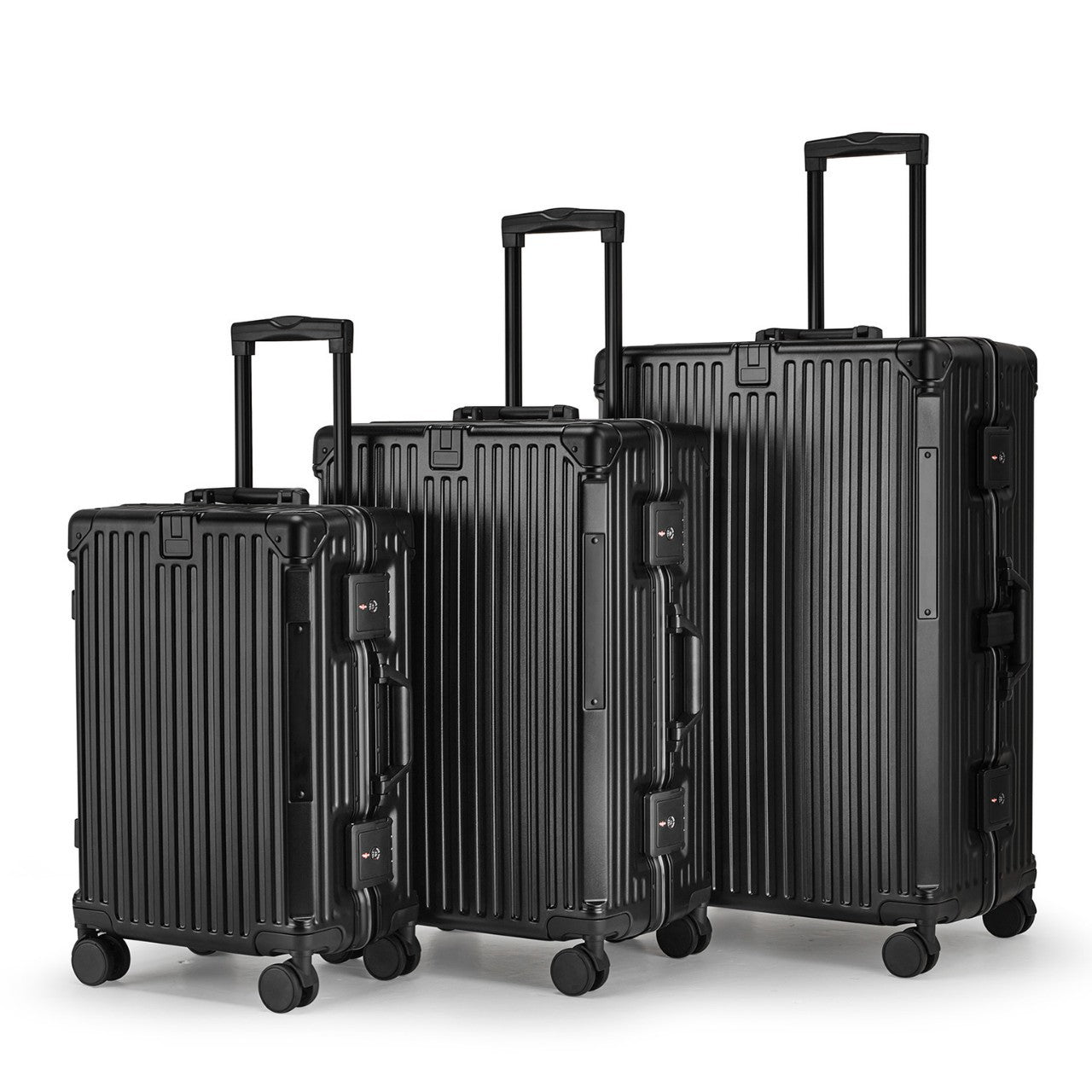 Unisex Aluminium Hartschalen Reisegepäck Set Brehn