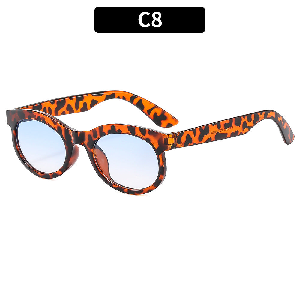 Stylische Katzenaugen-Sonnenbrille mit einzigartigem Schildpatt-Rahmen