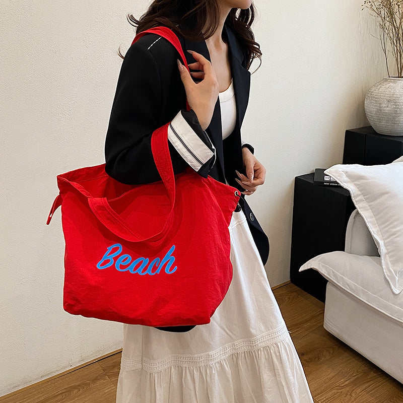 Geräumige Canvas-Shopper-Tasche Brehn