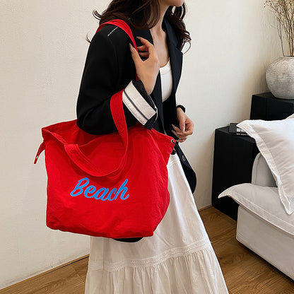 Geräumige Canvas-Shopper-Tasche Brehn
