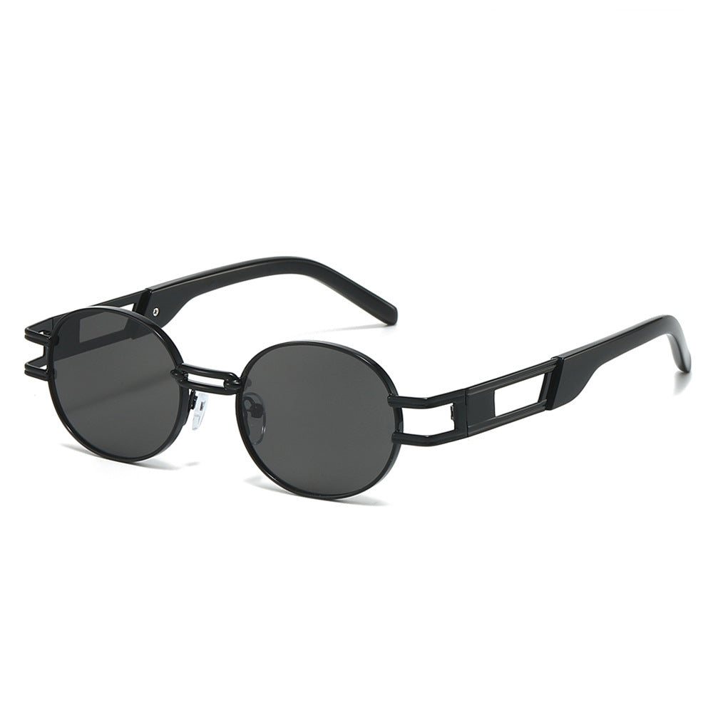 Moderne Minimalistische Runde Sonnenbrille Brehn