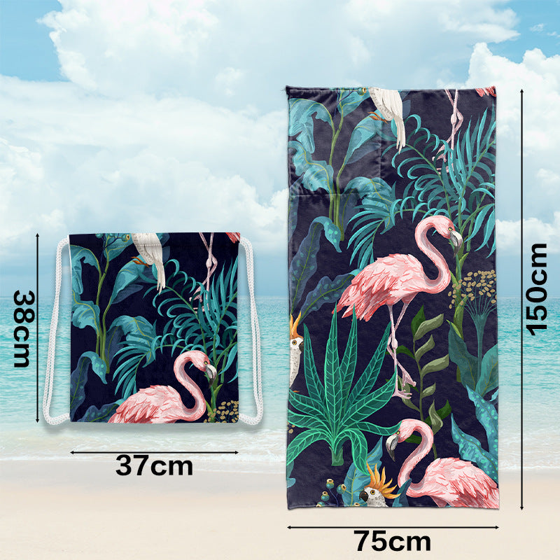Multifunktionale Strandtasche mit integriertem Handtuch Brehn