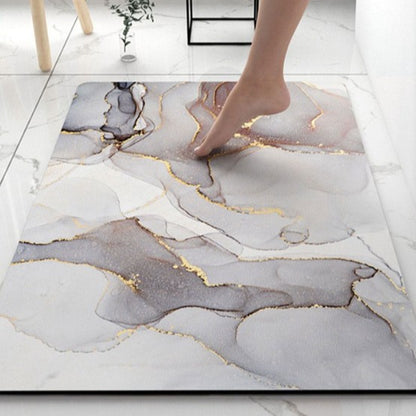 Luxuriöse Marmor Design Badematte Brehn