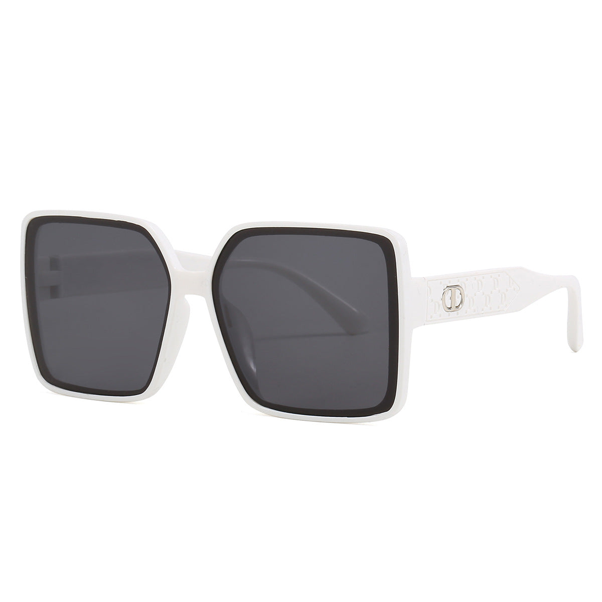Damen modische quadratische Sonnenbrille mit transparentem Design Brehn