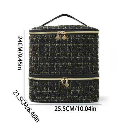 Kosmetik-Organizer-Tasche mit Elegantem Gewebe Brehn