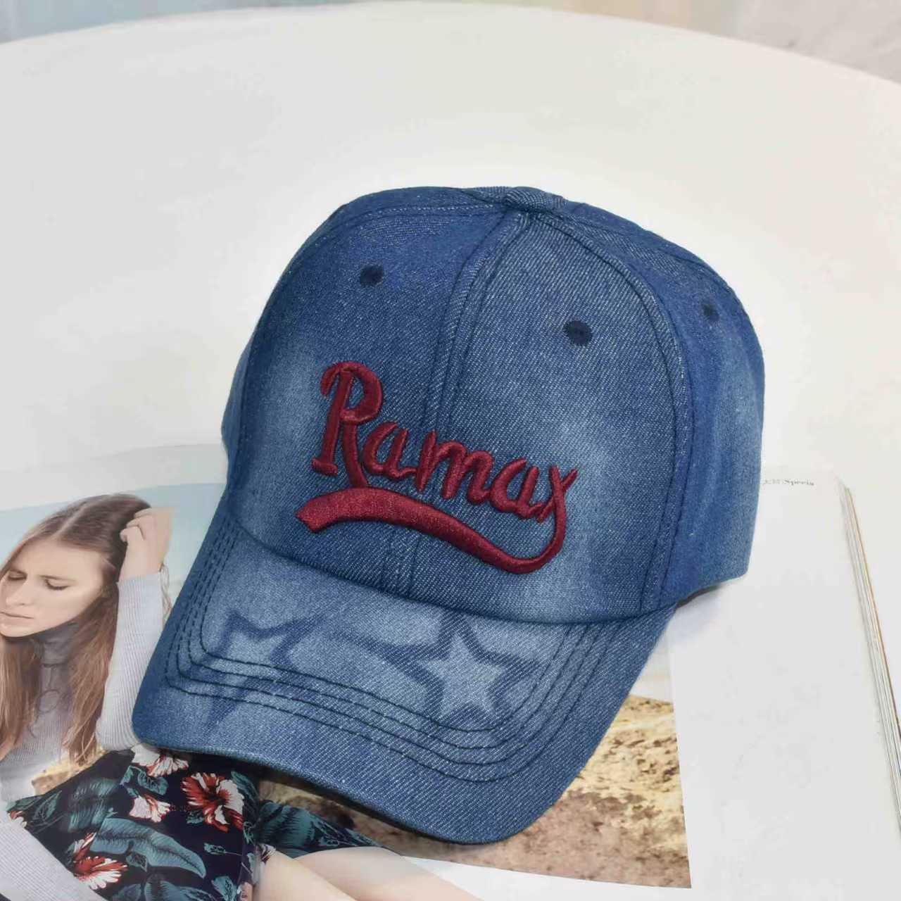 Unisex Denim Bestickte Baseballmütze Brehn