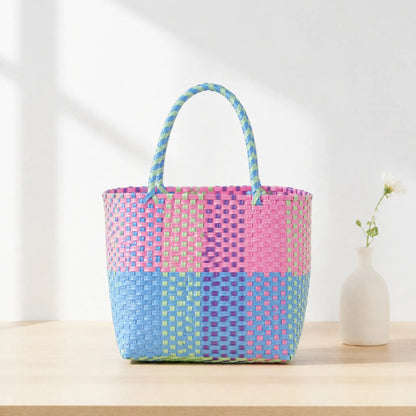 Bunte Einkaufstasche Aus Recyceltem Material Brehn