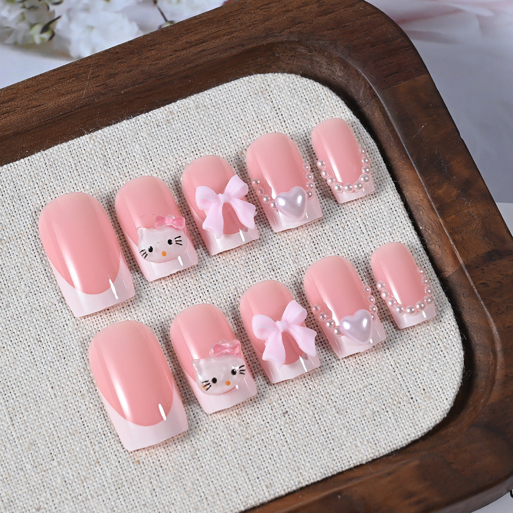 Dekorative Press-On Nagelspitzen Set