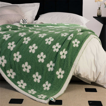 Extraweiche Flauschdecke mit Teddy-Finish und Blumenrelief