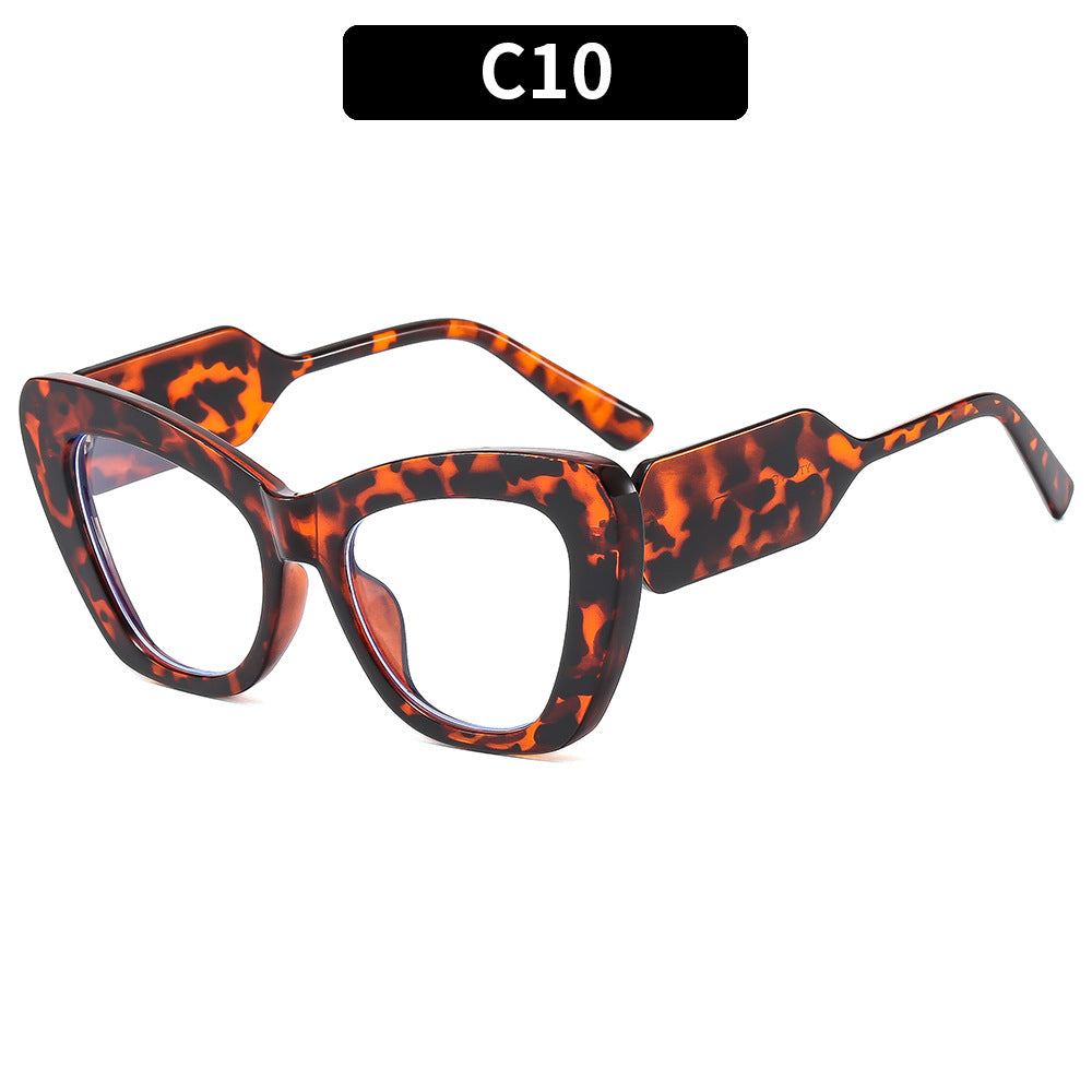 Künstlerische Cat-Eye-Rahmen Sonnenbrille