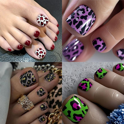 Trendige Leopardenprint Nagelkunst Brehn