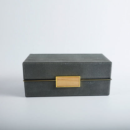 Dekorative Aufbewahrungsboxen mit stilvollem Webdetail