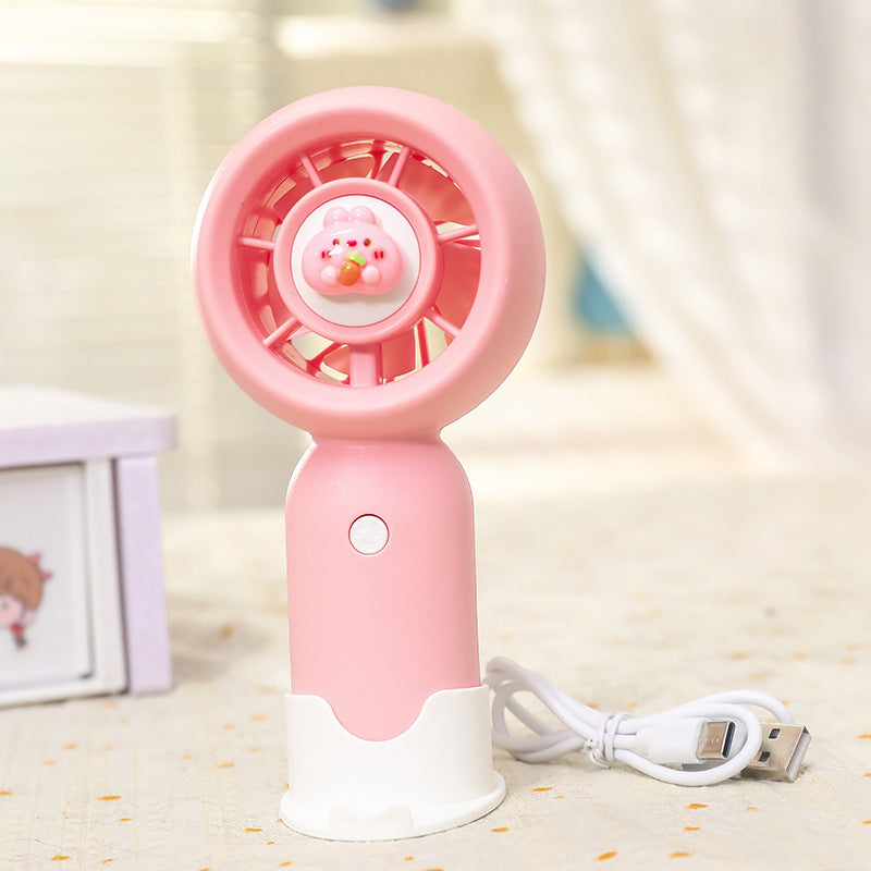Frauen Handheld Mini-Ventilator mit USB-Ladefunktion und ergonomischem Design Brehn