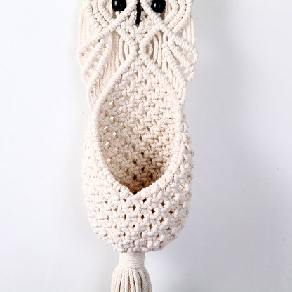 Macramé Eule hängender Blumentopf Brehn