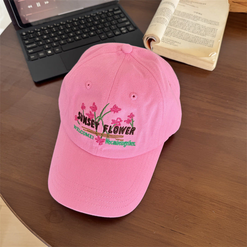 Damen Bestickte Blumen Design Cap Brehn