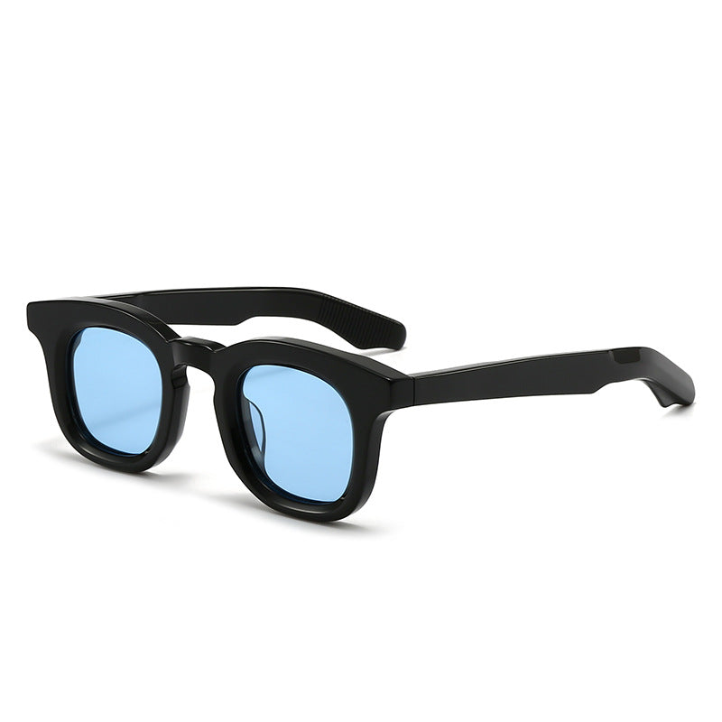 Damen modische Oversize-Sonnenbrille mit transparentem Rahmen und polarisierten Gläsern Brehn