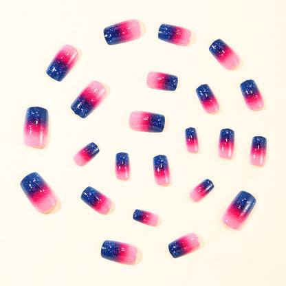 Funkelnde Ombre Nagelkunst-Erweiterungen Brehn