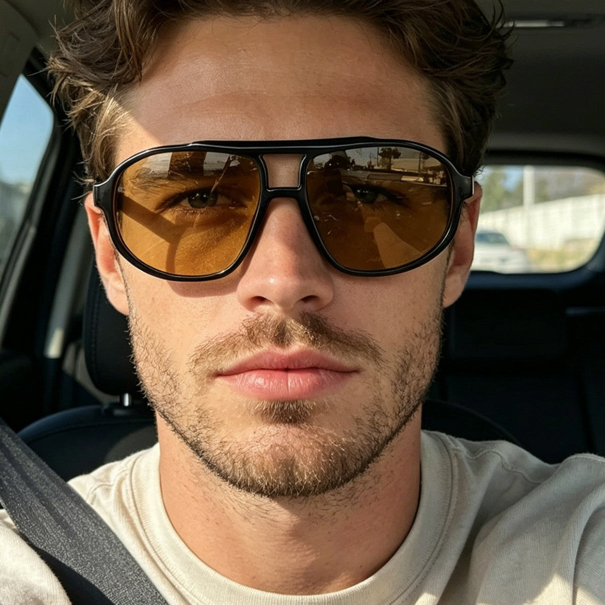 Damen modische Sonnenbrille im einzigartigen Design mit robustem Gestell Brehn