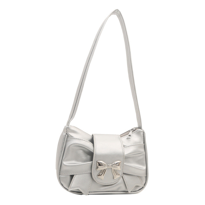 Elegante Schleifenakzent Schultertasche Brehn