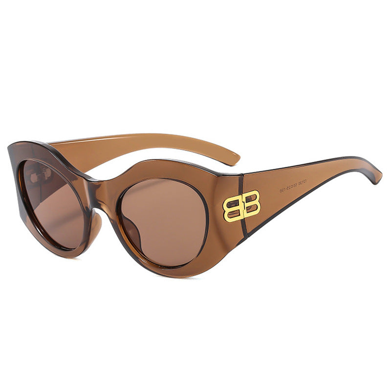Damen Designer Cat-Eye Sonnenbrille mit elegantem Profil und UV-Schutz Brehn
