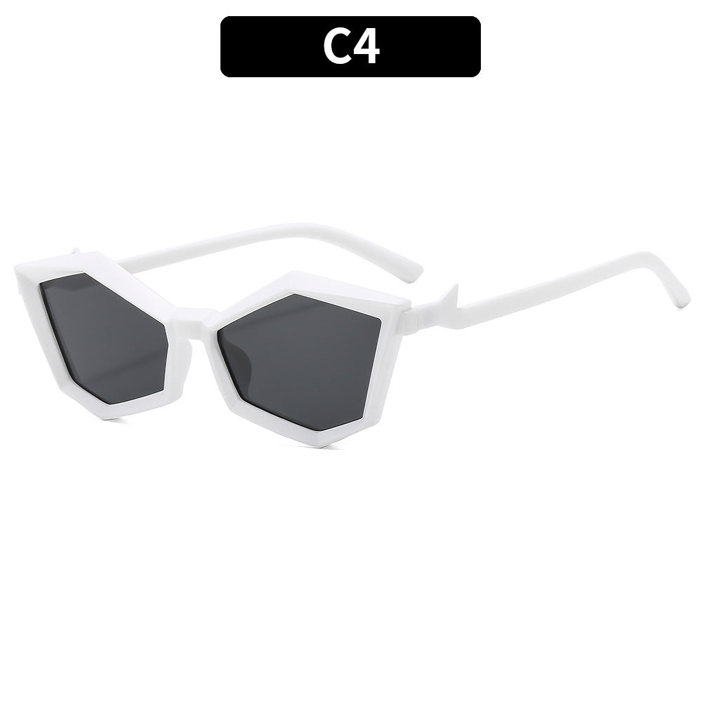 Geometrische Rahmen Sonnenbrille