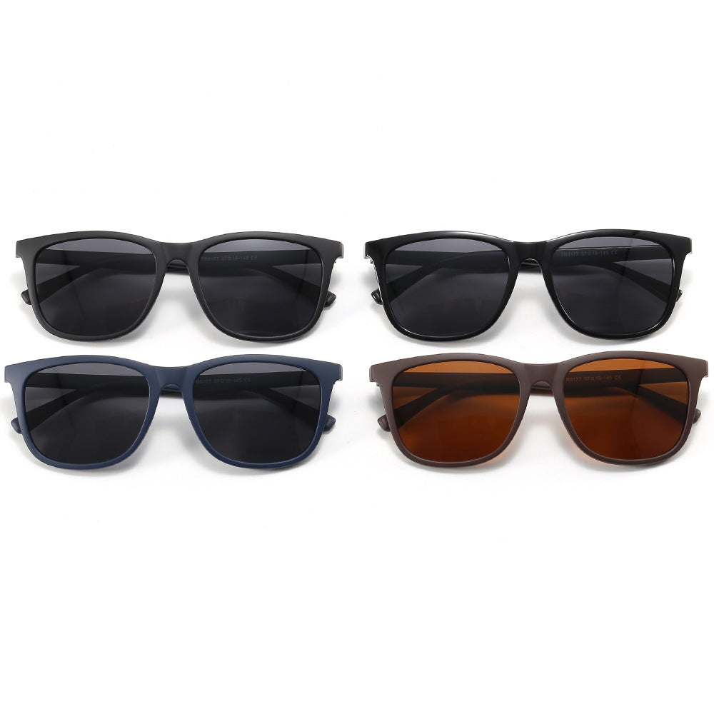 Damen modische Sonnenbrille mit robustem, mattem Rahmen Brehn